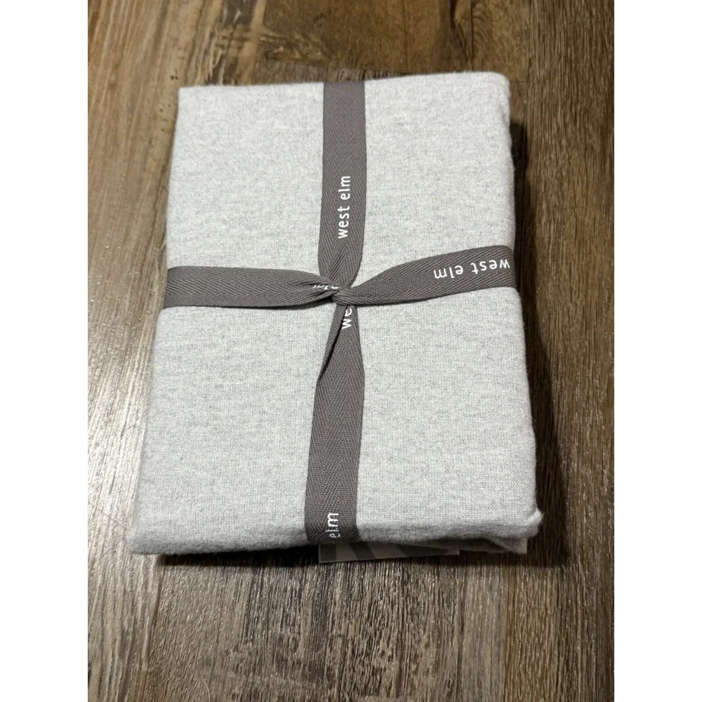 West Elm One (1) Grey Flannel Sham Solid Euro Gray Frost NWT Pillow Cover